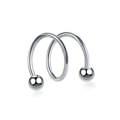 Piercing Twister Espiral 2 Voltas Aço 316L Piercing Twister Espiral 2 Voltas Aço 316L